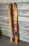 Antique Junior Northland FIS Wooden Downhill Skis