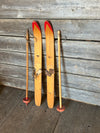 Vintage Withington Children's Skis + Poles - 30"