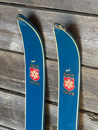 Snow Patrol Skis- Blue (1960s)