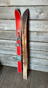 Vintage Red Snow Patrol Skis