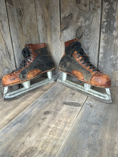 Vintage North Star Leather Hockey Skates