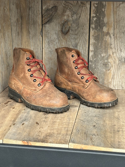 Vintage Minerva Swiss Leather Work Boots