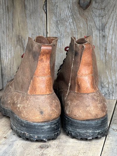 Vintage Minerva Swiss Leather Work Boots