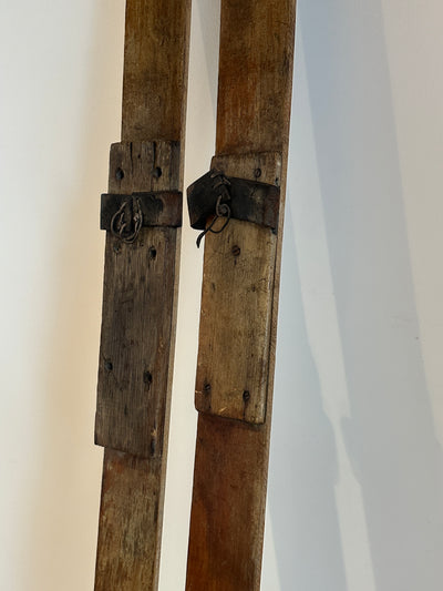 Vintage Skis - Primitive Wooden Skis