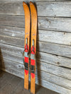 Antique Junior Northland FIS Wooden Downhill Skis