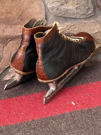 Vintage Leather Mens Ice Hockey Skates - VintageWinter
