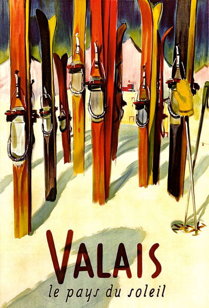 Vintage Skiing Poster - Le Chasse Neige - VintageWinter